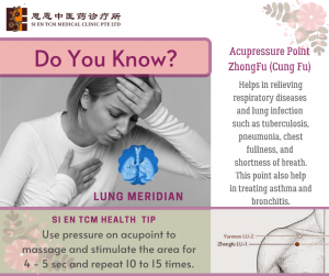 Acupressure Point - ZhongFu (Cung Fu) Lung Meridian